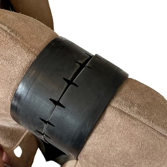 Marc Jacobs Tan Suede Chunky Chain Lug Sole Boots 37.5 - Picture 7 of 15